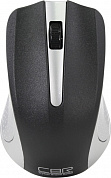 CBR Wireless Optical Mouse <CM-404 Silver> (RTL) USB 3but+Roll, беспроводная