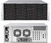 Server Case SuperMicro <CSE-846BE1C-R1K23B> Black 24xHotSwap SAS/SATA, ATX 1200W HS 4U RM