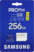Samsung PRO Plus <MB-MD256KA/KR> microSDXC Memory Card 256Gb Class10 UHS-I U3 A2 V30 + microSD--> SD Adapter