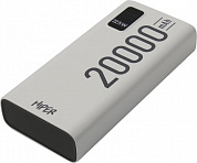 Внешний аккумулятор HIPER Power Bank <EP20000 White> (2xUSB, USB-C, 20000mAh, Li-Pol)