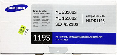 Тонер-картридж Samsung MLT-D119S для Samsung ML-1610/15/20/25/2010/15/20/2510/70/71, SCX-4321/4521