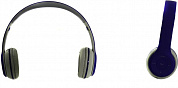Наушники с микрофоном HARPER HB-212 Blue (Bluetooth, MP3, FM-радио, microSD, шнур 1.15 м, с рег.громкости)
