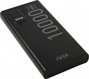Внешний аккумулятор HIPER Power Bank <EP10000 Black> (2xUSB, USB-C, 10000mAh, Li-Ion)