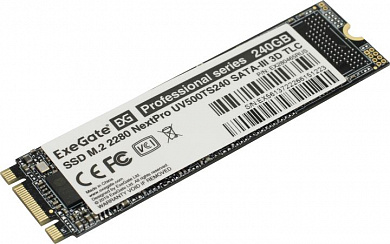 SSD 240 Gb M.2 2280 B&M 6Gb/s Exegate Next Pro <EX280465RUS> 3D TLC (OEM)