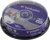 BD-R Disc Verbatim  25Gb  6x <уп.10 шт> на шпинделе, printable <43804>