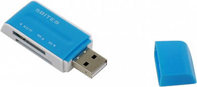5bites <RE(2)-102BL> USB2.0 MMC/SDHC/microSD/MS(/PRO/Duo/M2) Card Reader/Writer