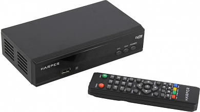 HARPER <HDT2-2030 Black> (Full HD A/V Player, HDMI, RCA, USB2.0, DVB-T/DVB-T2, ПДУ)